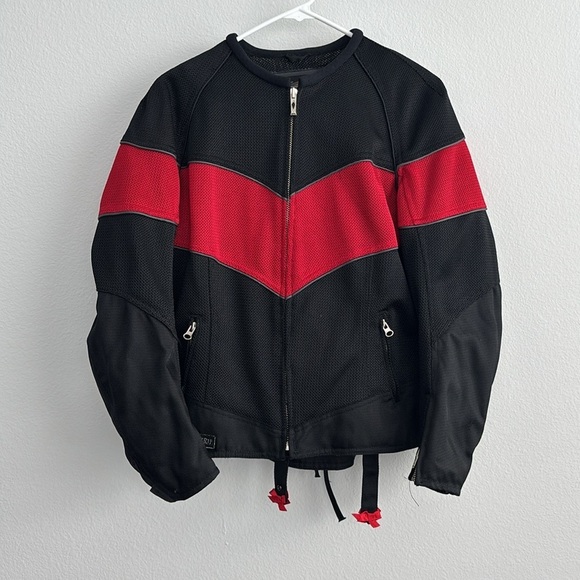 Power-Trip Women’s Corset Back Motorcycle Jacket - Picture 1 of 4